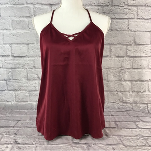 Silky Strapped Cut Out Top